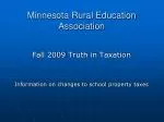 Minnesota Rural Education Association - slide 1
