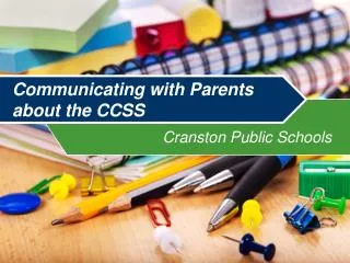 Communicating with Parents about the CCSS