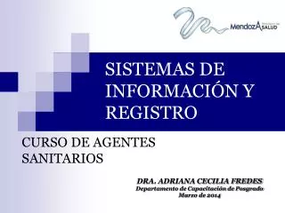 sistemas de informaci n y registro