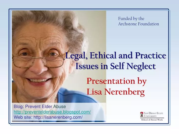 legal ethical and practice issues in self neglect presentation by lisa nerenberg