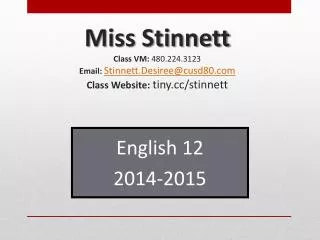 English 12 2014-2015