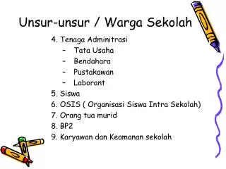 unsur unsur warga sekolah