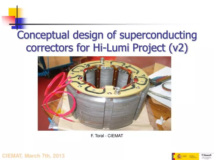 conceptual design of superconducting correctors for hi lumi project v2