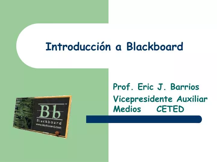 introducci n a blackboard