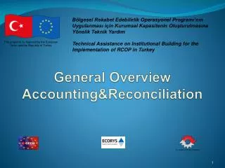 General Overview Accounting&amp;Reconciliation