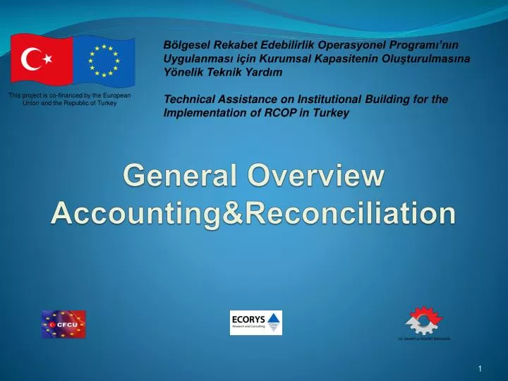 general overview accounting reconciliation