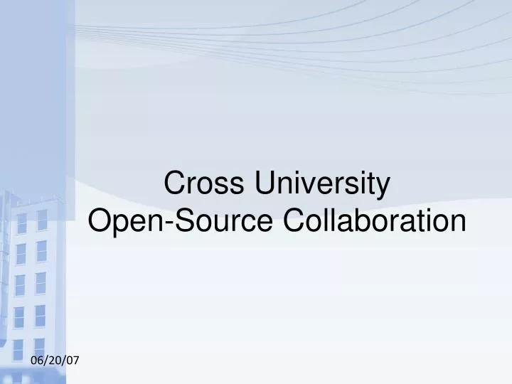cross university open source collaboration
