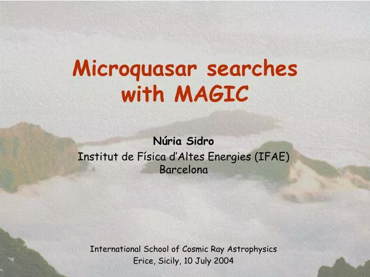 microquasar searches with magic