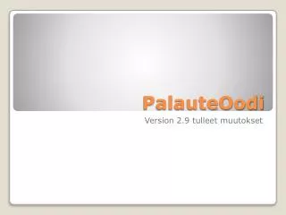 palauteoodi