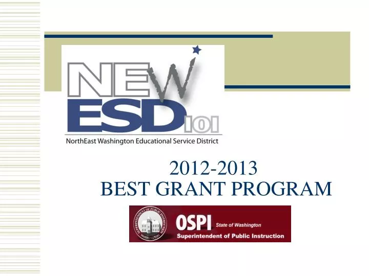 2012 2013 best grant program