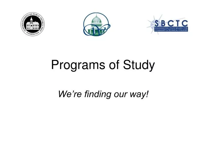 programs of study
