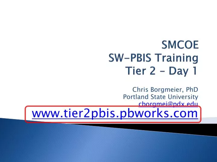 smcoe sw pbis training tier 2 day 1