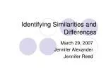 Identifying Similarities and Differences - slide 1