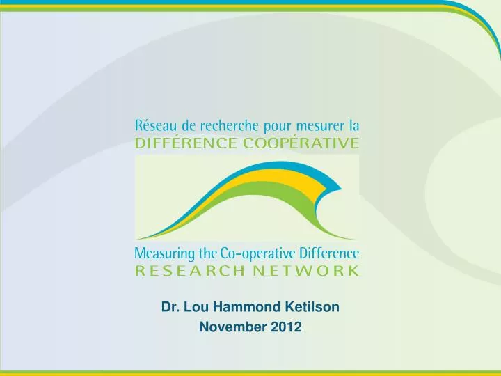 dr lou hammond ketilson november 2012