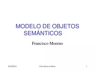 modelo de objetos sem nticos