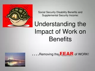 Why do people going to work while receiving SSDI/SSI benefits?