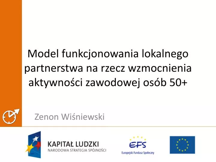 model funkcjonowania lokalnego partnerstwa na rzecz wzmocnienia aktywno ci zawodowej os b 50