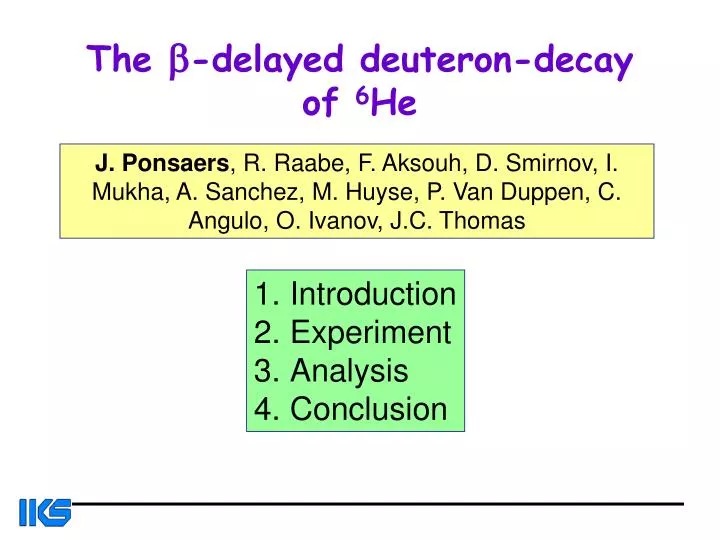 the b delayed deuteron decay of 6 he