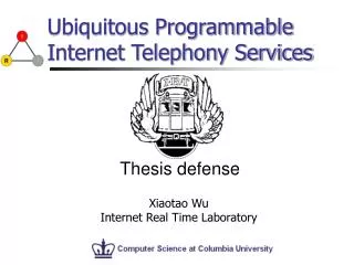 Ubiquitous Programmable Internet Telephony Services