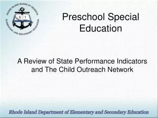 Preschool Special Education