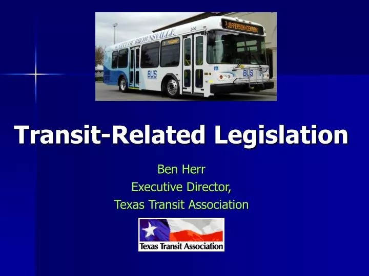 transit related legislation