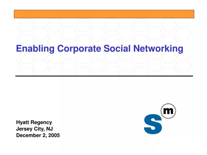 enabling corporate social networking