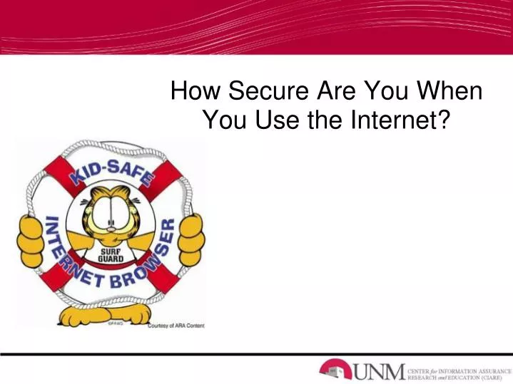 how secure are you when you use the internet