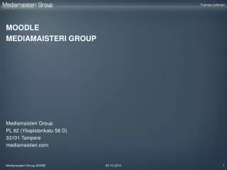 moodle mediamaisteri group