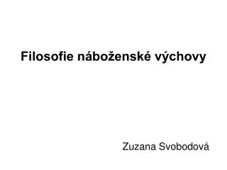 filosofie n bo ensk v chovy