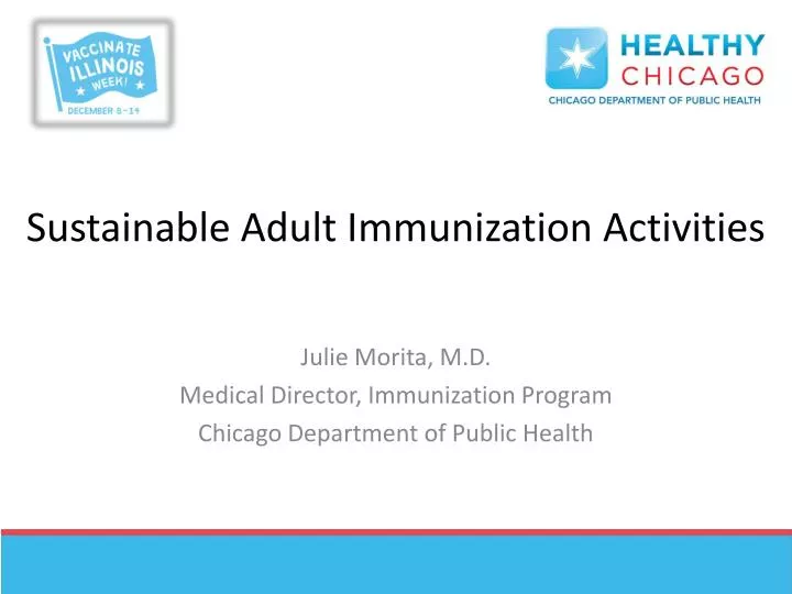 sustainable adult immunization activities