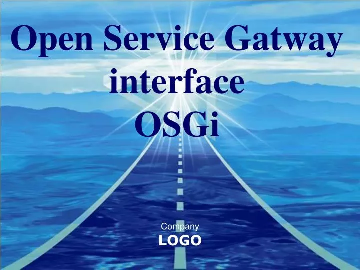 open service gatway interface osgi