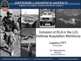 Inclusion of DLA in the LCL Defense Acquisition Workforce