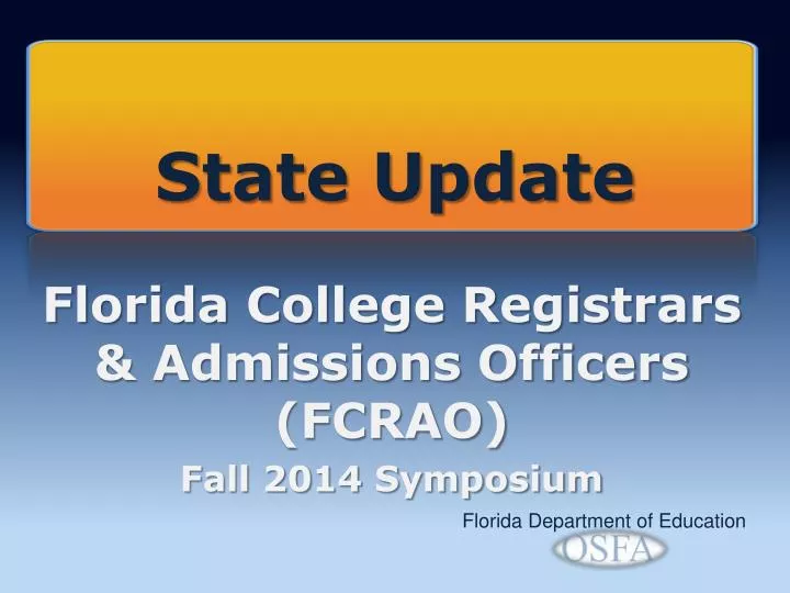 florida college registrars admissions officers fcrao fall 2014 symposium