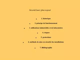 s curit laser plan expos