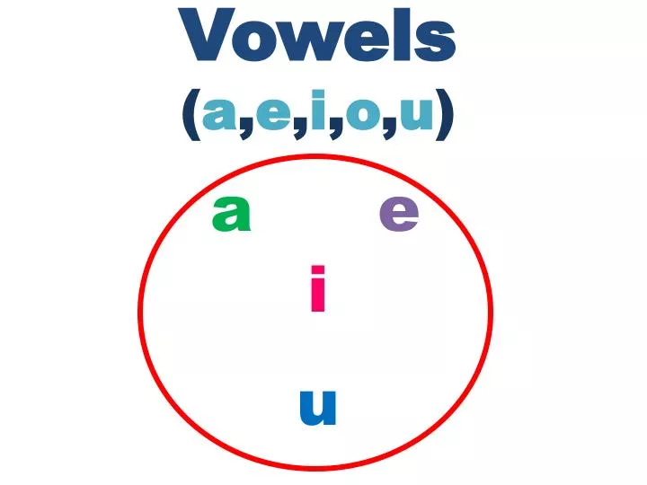 vowels a e i o u