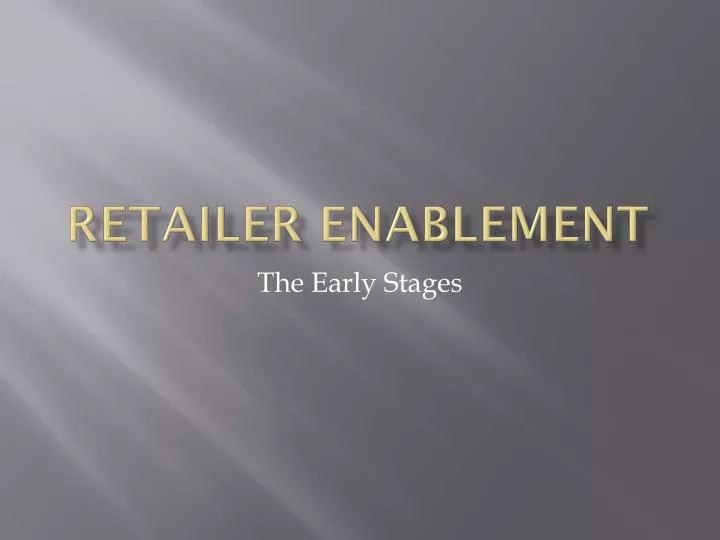 retailer enablement