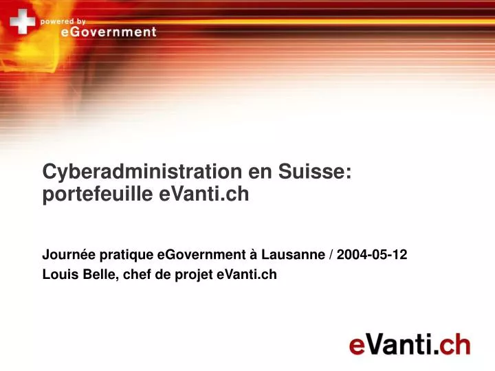cyberadministration en suisse portefeuille evanti ch