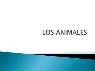 los animales