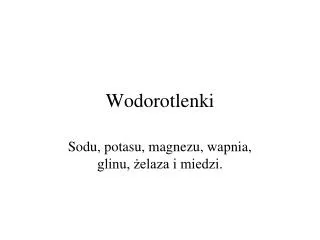 wodorotlenki