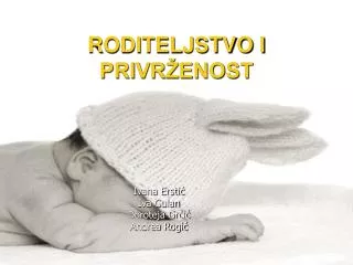 roditeljstvo i privr enost