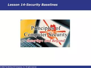 Lesson 14-Security Baselines