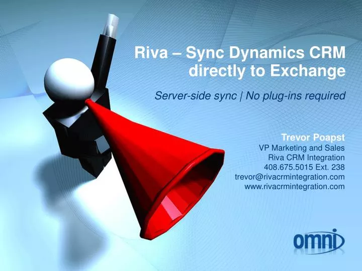 riva sync dynamics crm directly to exchange