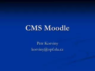 cms moodle