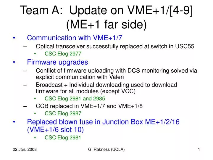 team a update on vme 1 4 9 me 1 far side