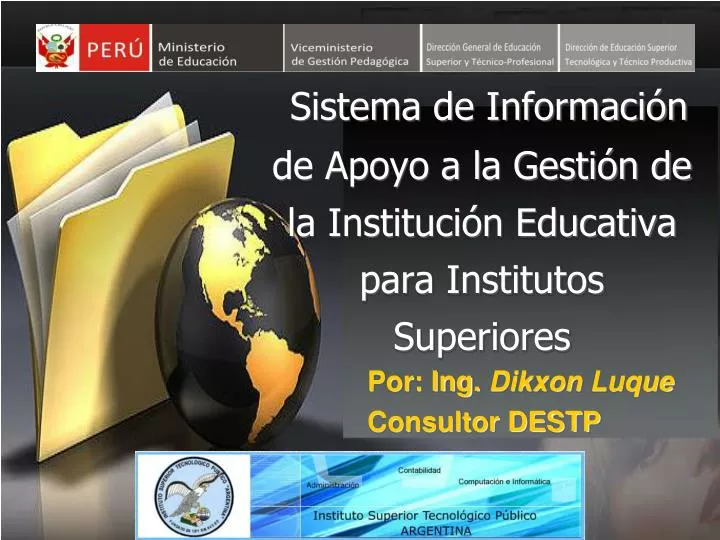 sistema de informaci n de apoyo a la gesti n de la instituci n educativa para institutos superiores