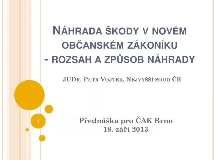 n hrada kody v nov m ob ansk m z kon ku rozsah a zp sob n hrady judr petr vojtek nejvy soud r