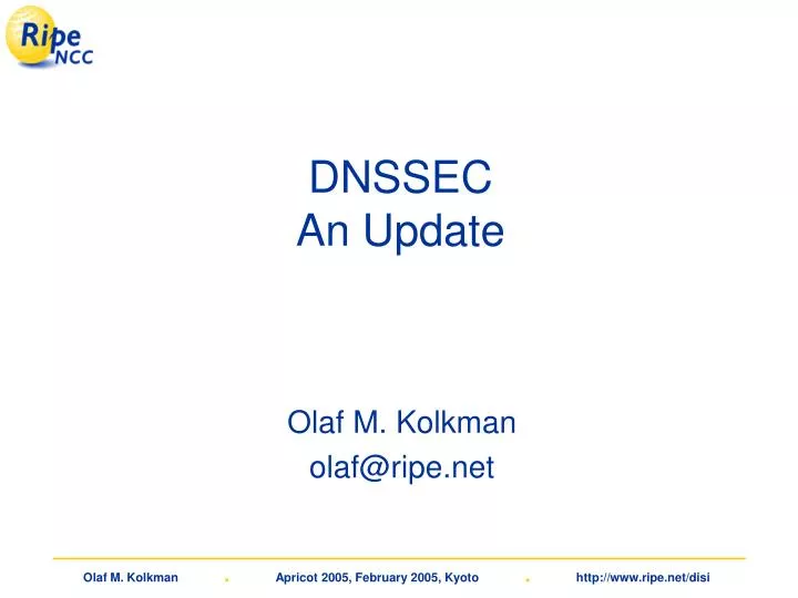 dnssec an update