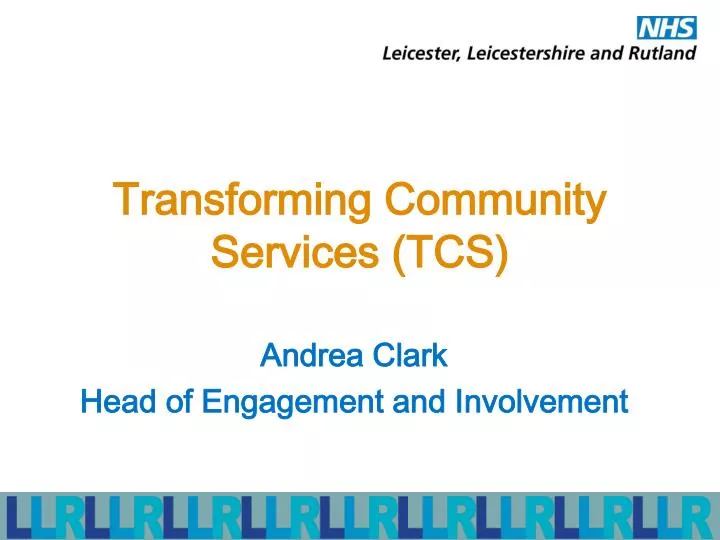 transforming community services tcs