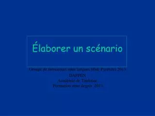 laborer un sc nario