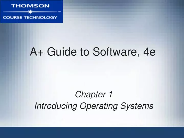 a guide to software 4e